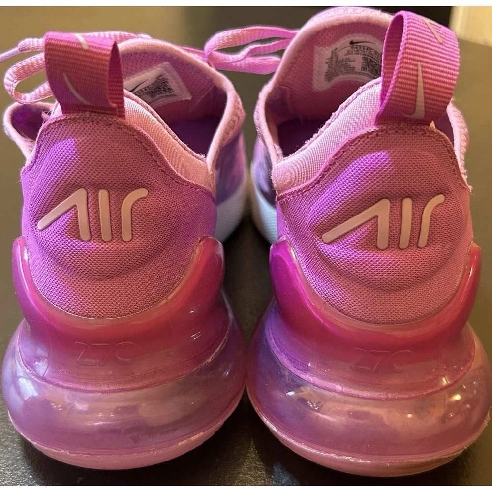 Nike Air Max 270 Womens Purple Size 7Y Slip On Style‎ Code 943345-501 Year 2023